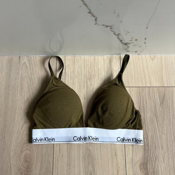 Calvin Klein Other - Calvin Klein Bralette Womens M Olive Green